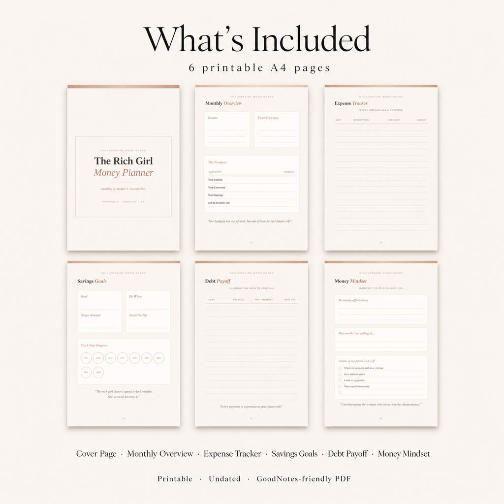 The Rich Girl Money Planner