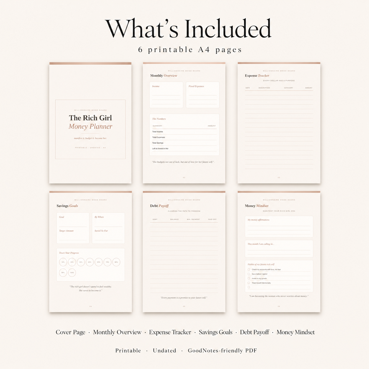 The Rich Girl Money Planner