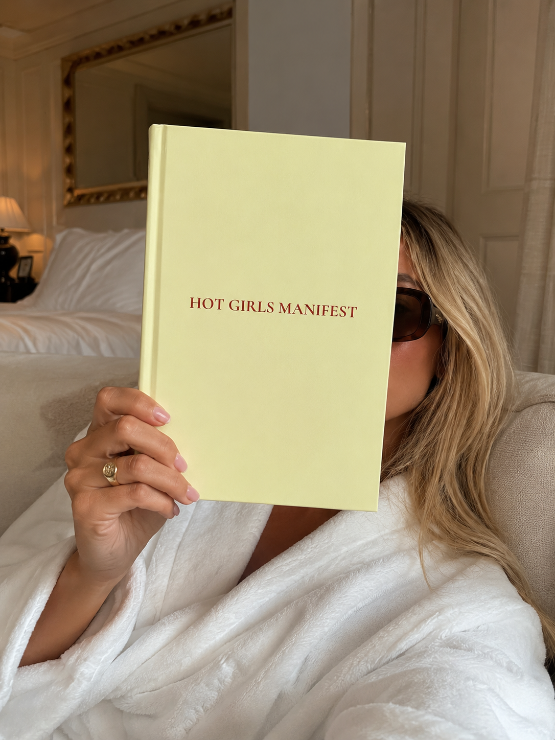 Hot Girls Manifest Hardcover Journal | Matte softcover style, minimalist motivational notebook