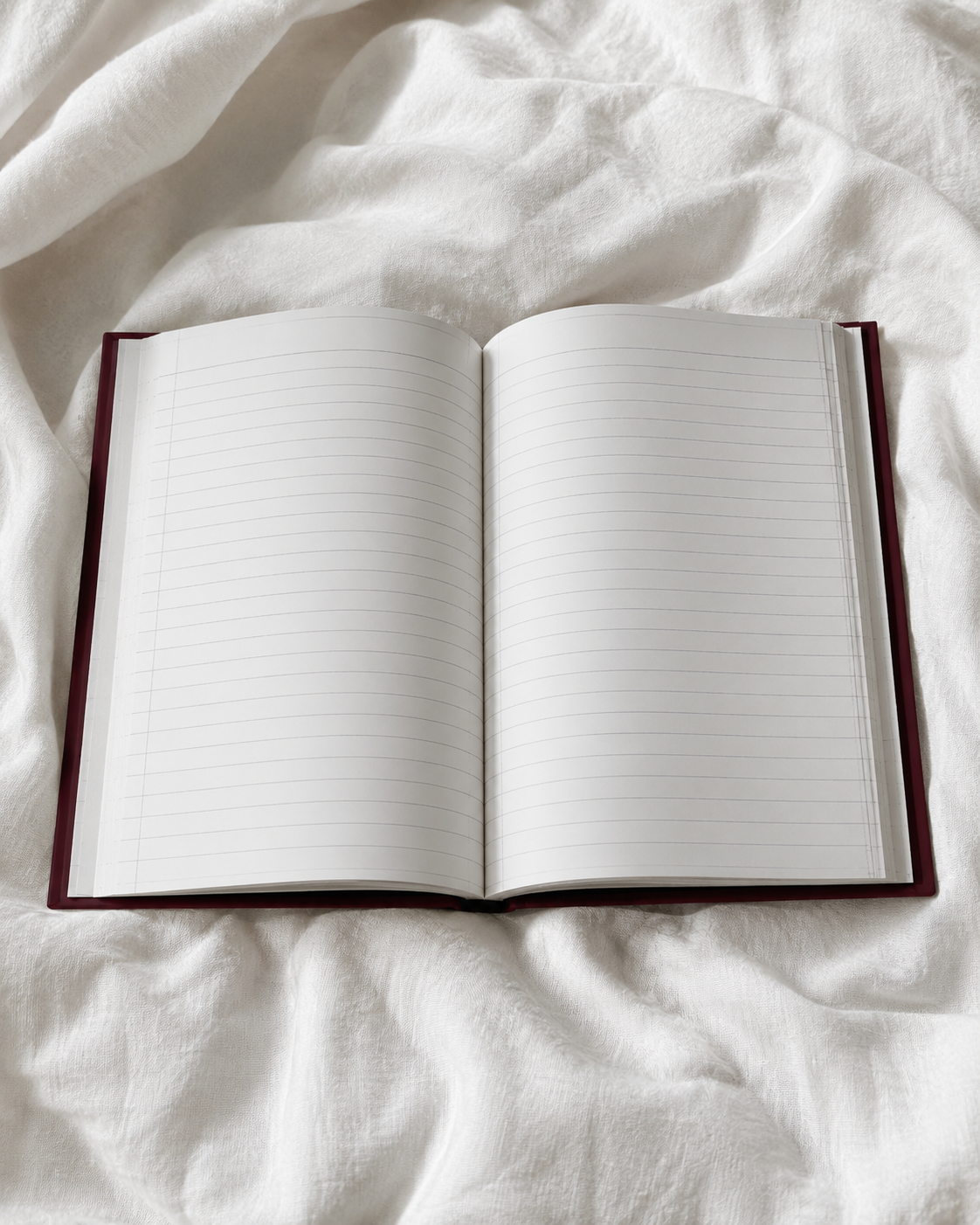 Miss CEO Hardcover Journal | Burgundy Linen Luxury Notebook, Entrepreneur Planner