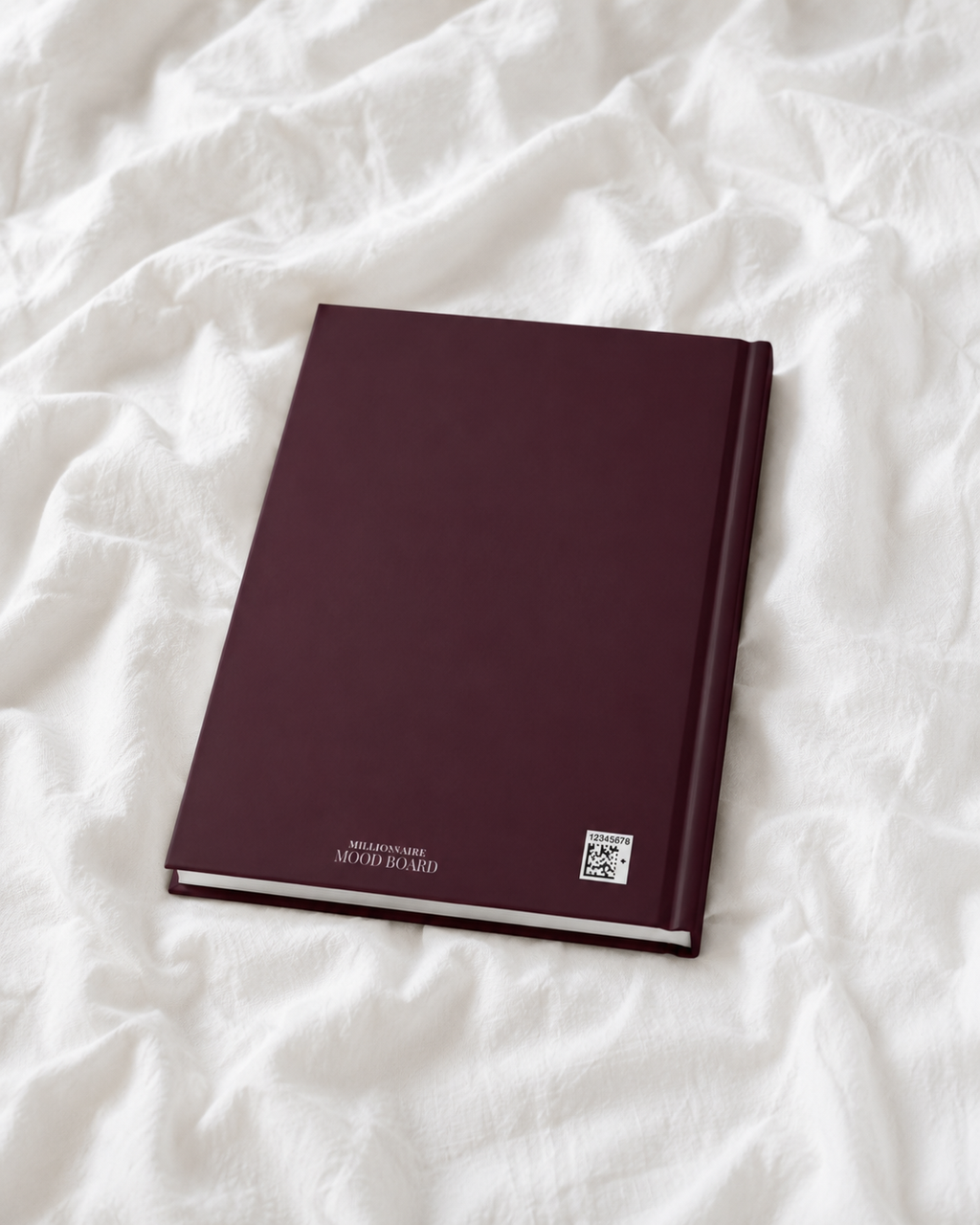 Miss CEO Hardcover Journal | Burgundy Linen Luxury Notebook, Entrepreneur Planner